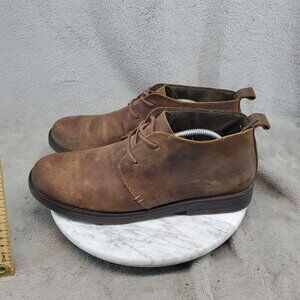 Target Shoes Mens Size 11 Brown Leather Lace Up Chukka Boots